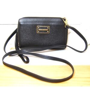 Kate‎ Landry Purse Crossbody Bag Wallet Vegan leather Faux Removable strap